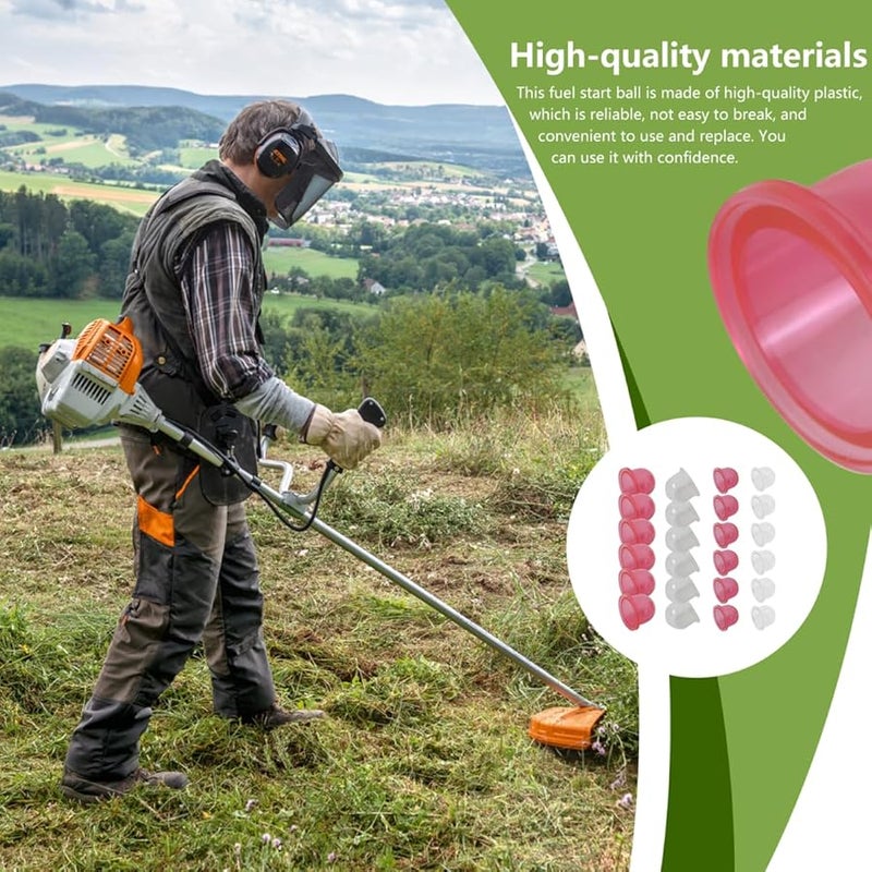 Echo SRM 210 230 225 Trimmer Primer Bulb Pump Red Transparent 2 Sizes 24pcs - Image 5